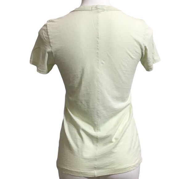 rag & bone Green V Neck Short Sleeve T-Shirt Size XS - Picture 2 of 5
